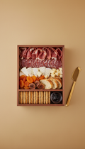 Limited edition charcuterie gift box with artisanal accompaniments